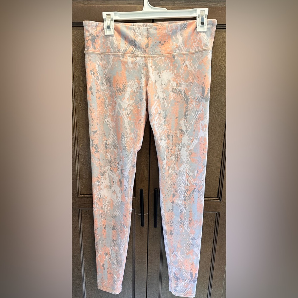 ALO Yoga Pink and Gray Leggings Size Medium
